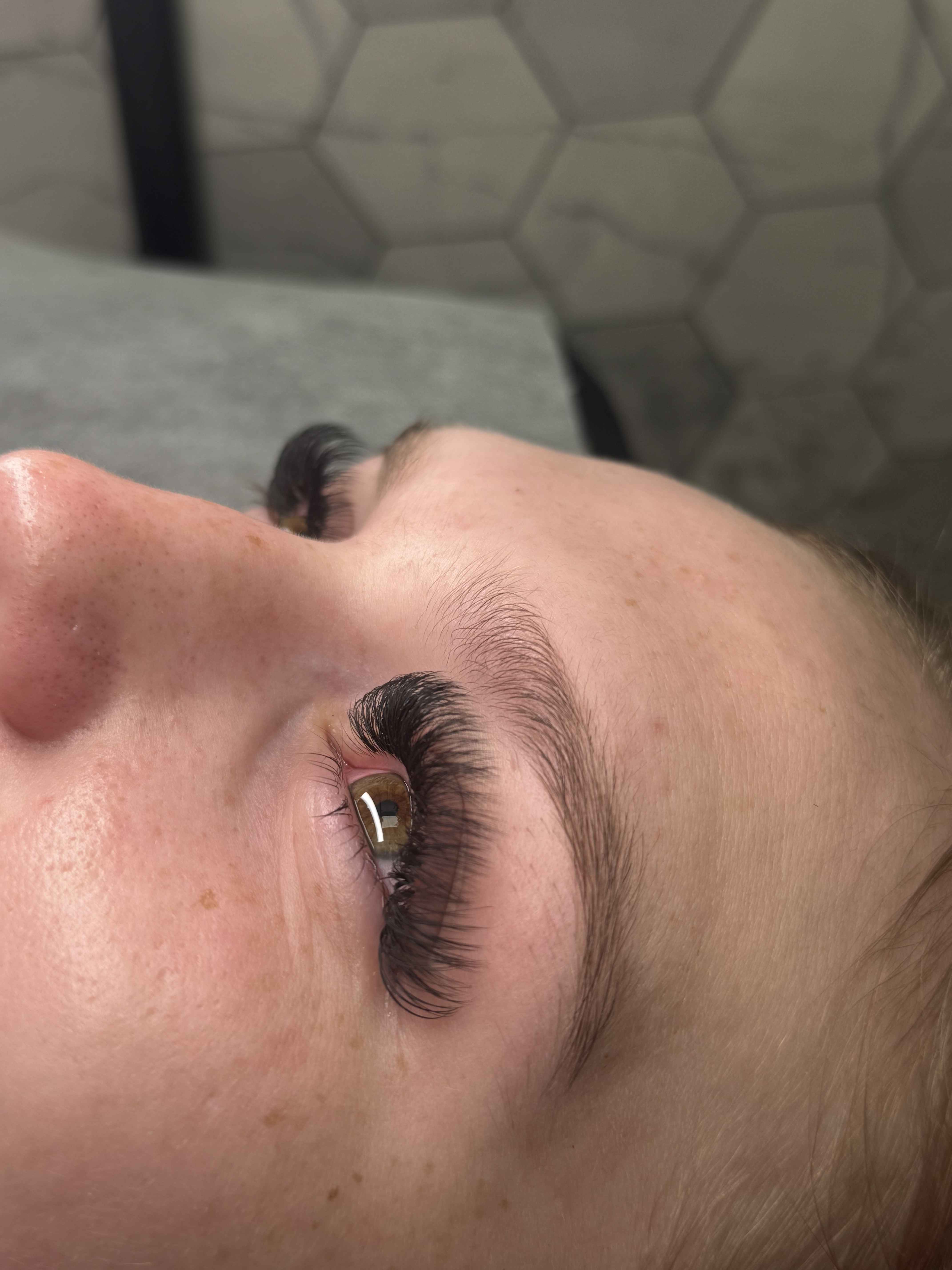 Lash lift and defined curl