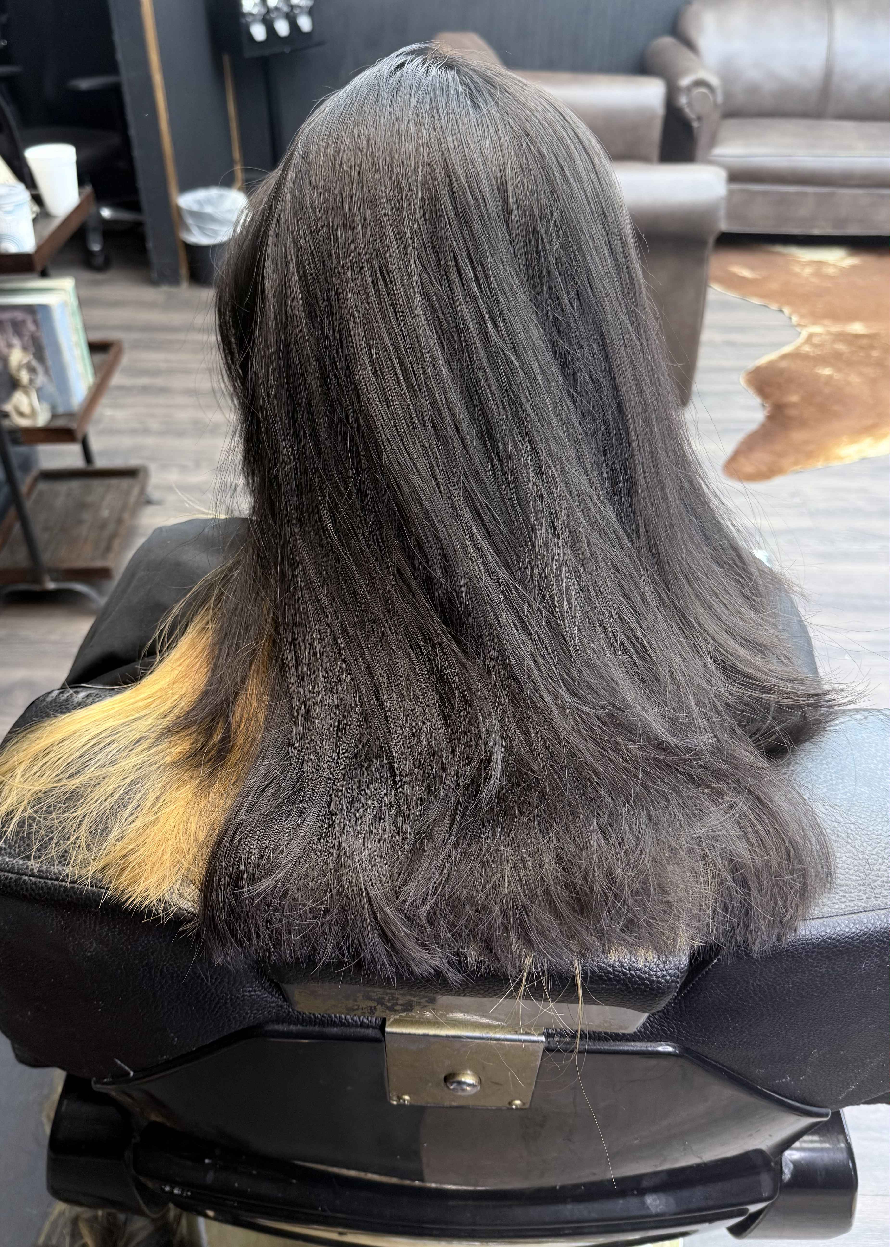 Before: dark base with a bold contrast panel