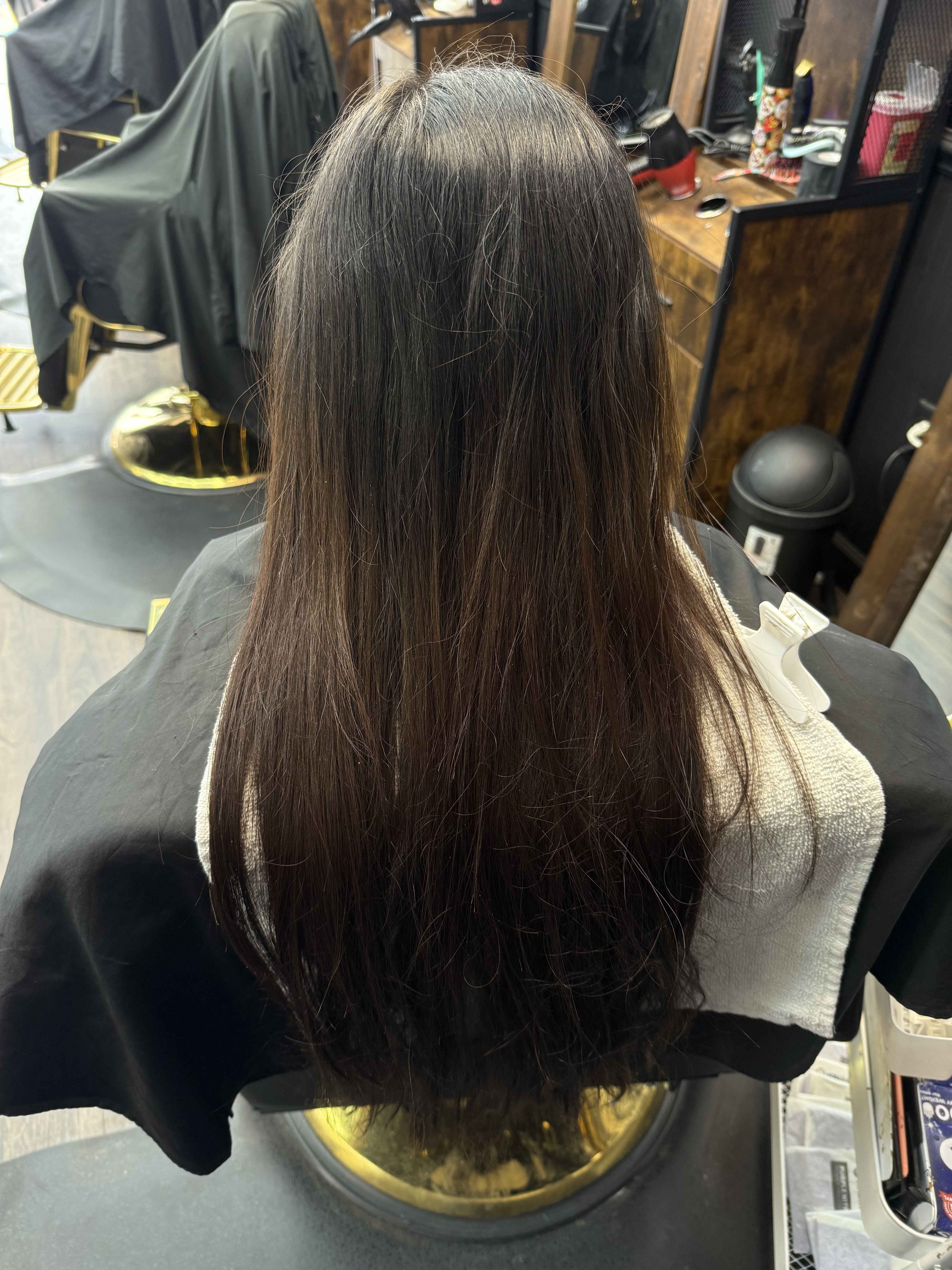 Before: hair transformation